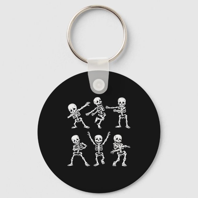 Dancing Skeletons Dance Challenge Boys Girl Kids H Keychain (Front)