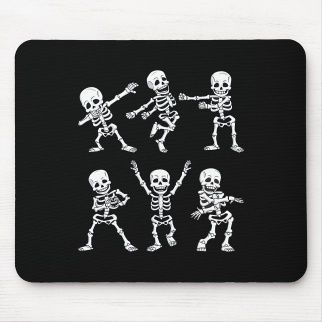 Dancing Skeletons Dance Challenge Boys Girl Kids H Mouse Pad (Front)