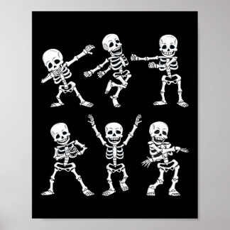 Dancing Skeletons Dance Challenge Boys Girl Kids H Poster