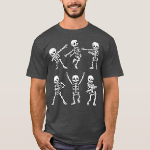 Dancing Skeletons Dance Challenge Boys Girl Kids H T-Shirt