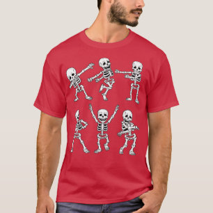 Dancing Skeletons Dance Challenge Boys Girl Kids H T-Shirt