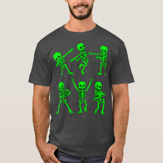 Dancing Skeletons Dance Challenge Girl Boys Hallow T-Shirt