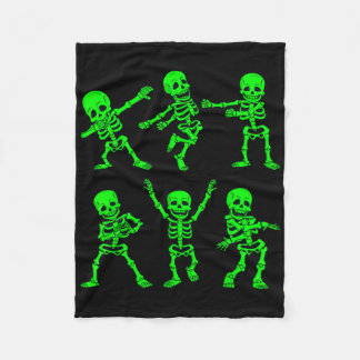 Dancing Skeletons Dance Challenge Girl Boys Kids H Fleece Blanket