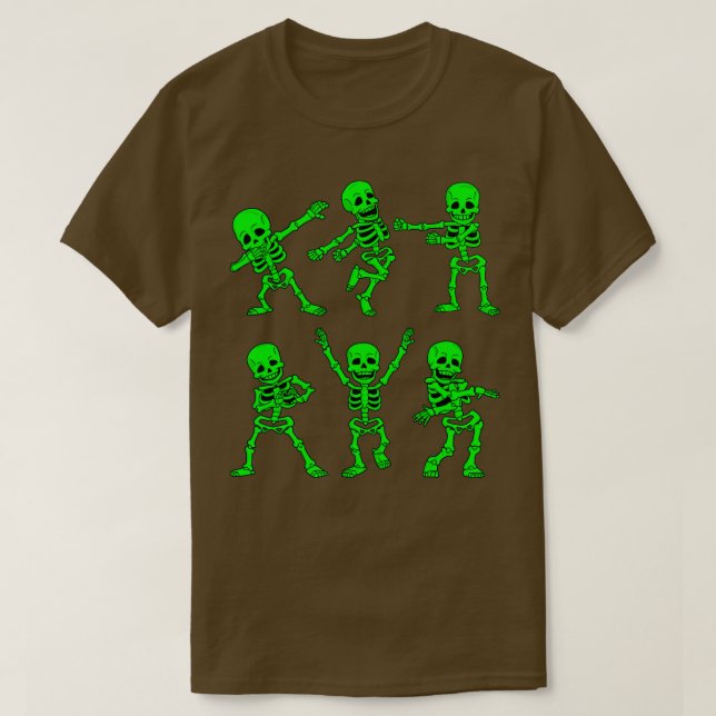 Dancing Skeletons Dance Challenge Girl Boys Kids H T-Shirt (Design Front)
