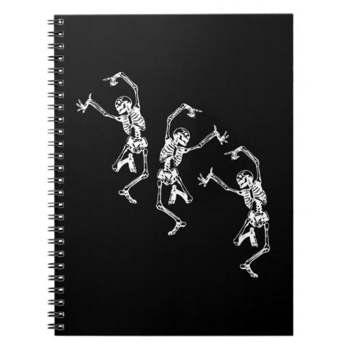 Dancing Skeletons Dance Challenge Halloween Gift Notebook