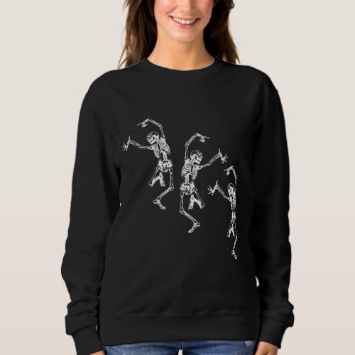 Dancing Skeletons Dance Challenge Halloween Gift Sweatshirt