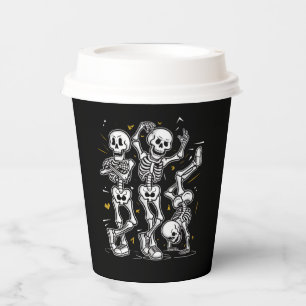 Dancing Skeletons Dance Challenge Halloween  Paper Cups