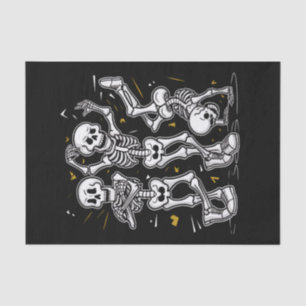 Dancing Skeletons Dance Challenge Halloween  Tissue Paper
