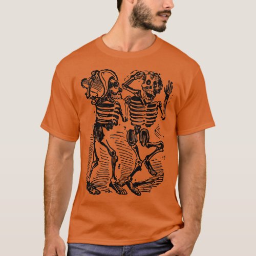 Dancing Skeletons Day Of Dead Dia De Los Muertos  T_Shirt
