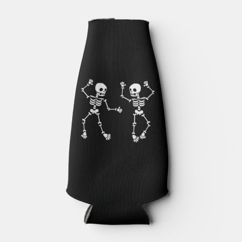 Dancing Skeletons Funny Dancing Lover Halloween Bottle Cooler