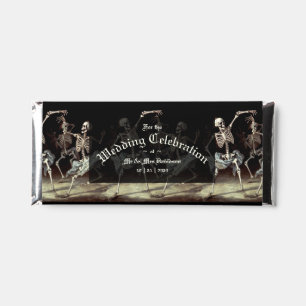 Dancing Skeletons Gothic Wedding Hershey Bar Favors