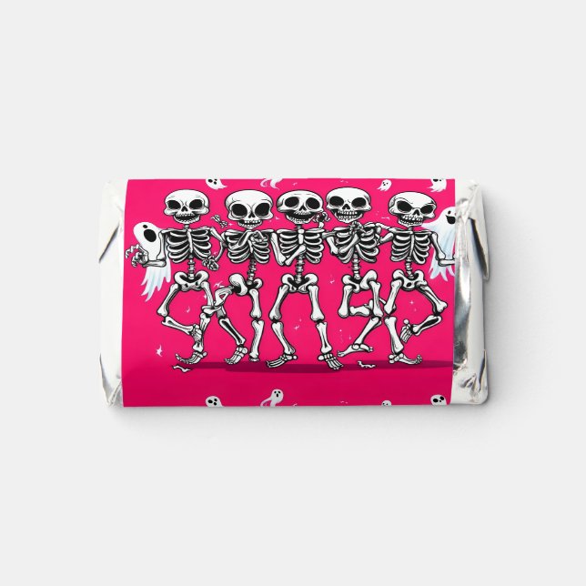 Dancing Skeletons, Halloween, author Natasha Us   Hershey's Miniatures (Front)