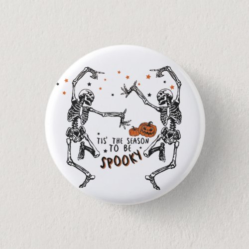 Dancing Skeletons Halloween Button
