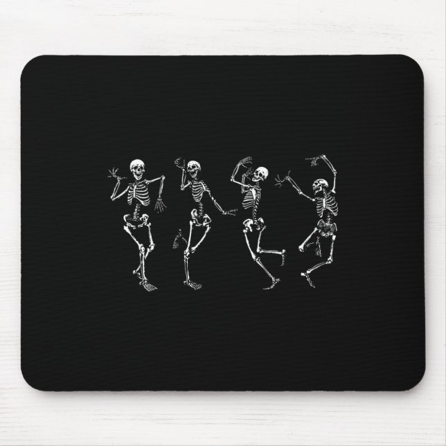 Dancing Skeletons Halloween Dance Of Death Macabre Mouse Pad (Front)