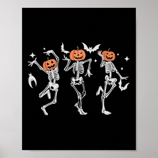 Dancing Skeletons - Halloween Dance Party  Poster (Front)