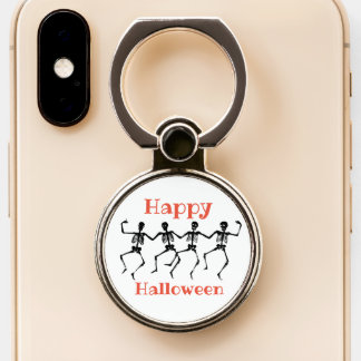 Dancing Skeletons Halloween Phone Ring Stand