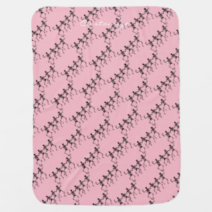 Dancing Skeletons Halloween Receiving Blanket