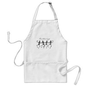 Dancing Skeletons Halloween Thunder_Cove Adult Apron