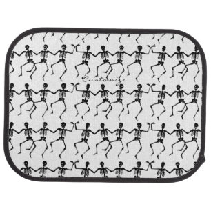 Dancing Skeletons Halloween Thunder_Cove Car Floor Mat
