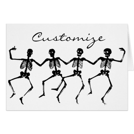 Dancing Skeletons Halloween Thunder_Cove Cards (Front Horizontal)