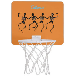 Dancing Skeletons Halloween Thunder_Cove Mini Basketball Hoop