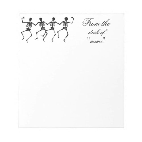 Dancing Skeletons Halloween Thunder_Cove Notepad