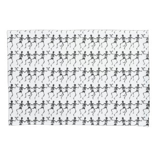 Dancing Skeletons Halloween Thunder_Cove Pillow Case