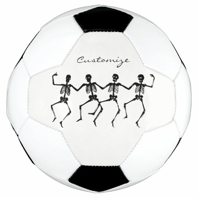 Dancing Skeletons Halloween Thunder_Cove Soccer Ball (Front)