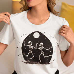 Dancing Skeletons Halloween Tri-Blend Shirt