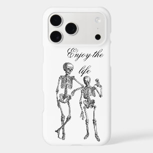 Dancing Skeletons Illustration iPhone 17 Pro Max Case