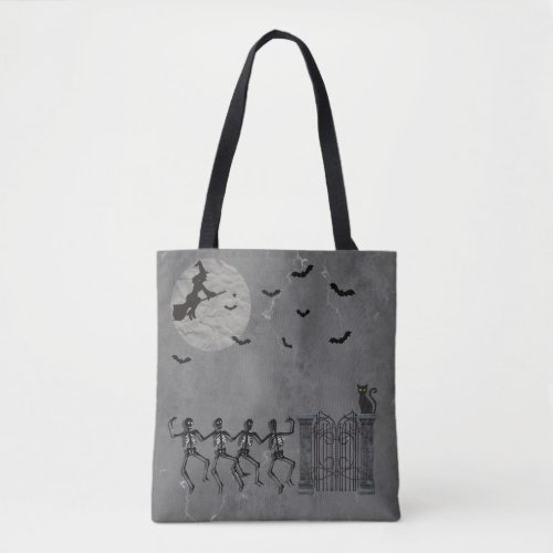 Dancing Skeletons In The Night Tote Bag