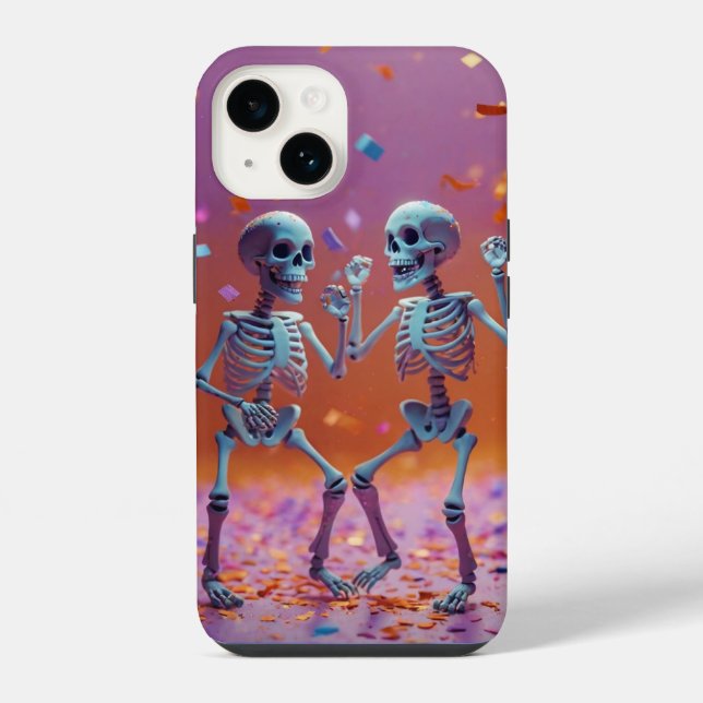 Dancing Skeletons Iphone Case (Back)