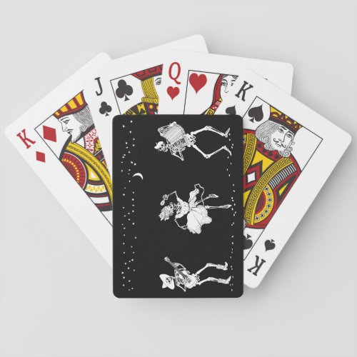 Dancing Skeletons Playing Cards