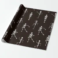 Dancing Skeleton Christmas Wrapping Paper Premium Gift Wrap Party  Decoration (20 inch x 30 inch sheet)