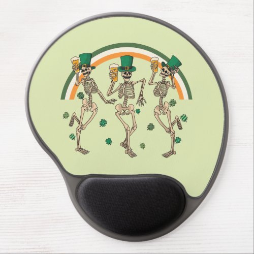 Dancing Skeletons St Patrick Gel Mouse Pad