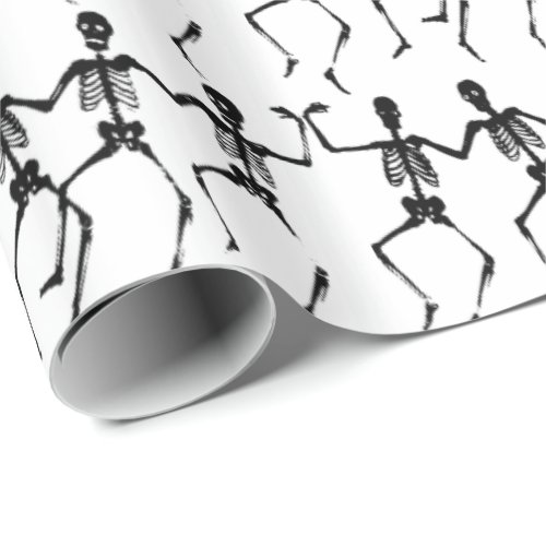 Dancing Skeletons Wrapping Paper
