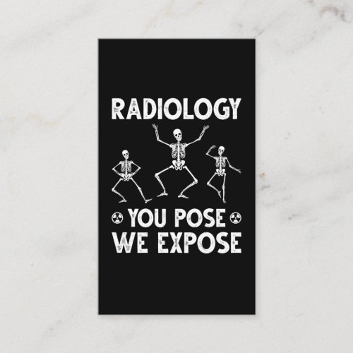 Dancing Skeletons Xray Radiology Humor Business Card
