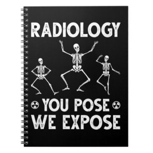 Dancing Skeletons Xray Radiology Humor Notebook
