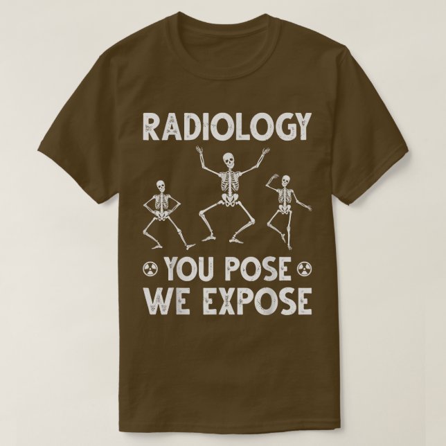 Dancing Skeletons Xray Radiology Humor  T-Shirt (Design Front)