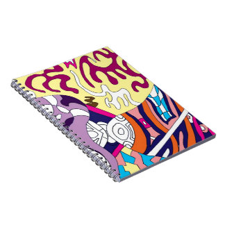 "Dancing Sky Reaching Hill" Abstract Art Notebook