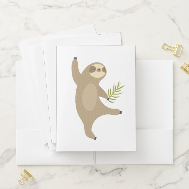 Dancing Sloth | Why Not? Pocket Folder (In Situ)