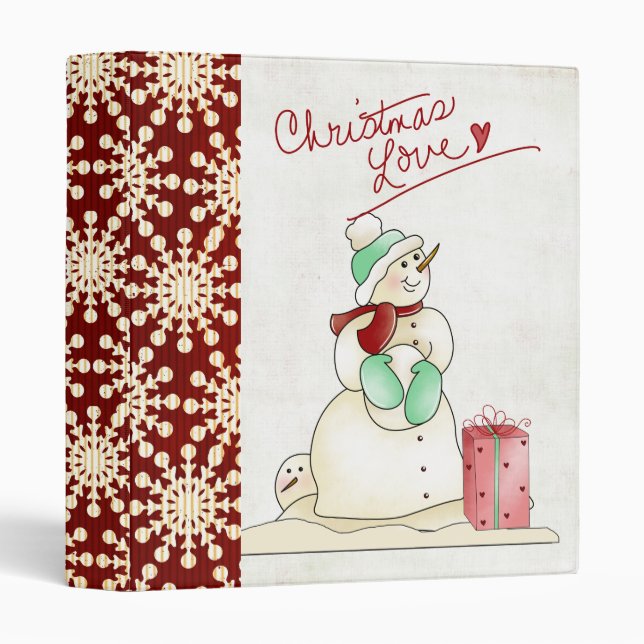 Dancing Snowman Binder (Front/Spine)
