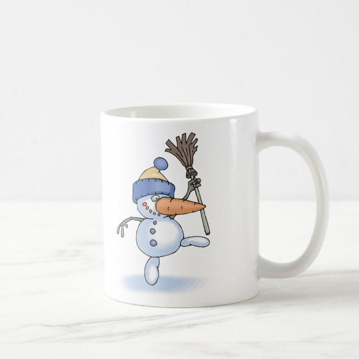 Dancing Snowman Coffee Mugs