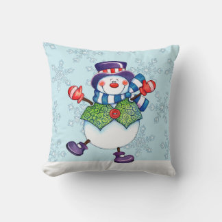Dancing Snowman - Pillow