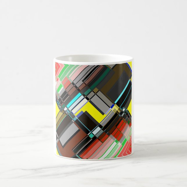 Dancing Squares 1 Coffee Mug (Center)