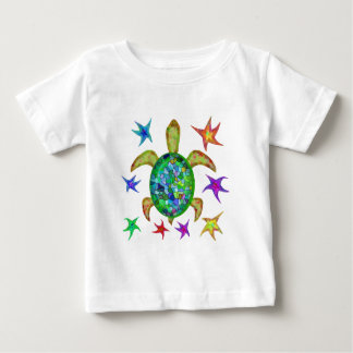 Dancing Star Turtle Baby T-Shirt