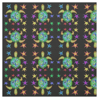 Dancing Star Turtle Fabric