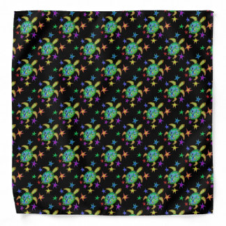 Dancing Star Turtle Pattern Bandana