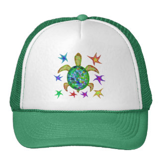 Dancing Star Turtle Trucker Hat