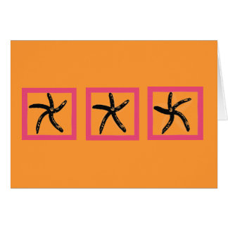 Dancing starfish cards